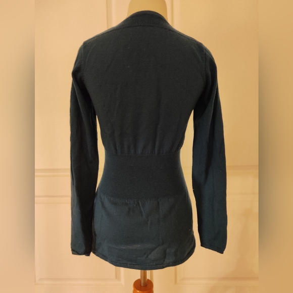 Beautiful Deep Turquoise Merino Wool Sweater, EUC, XS-S - Picture 2 of 3